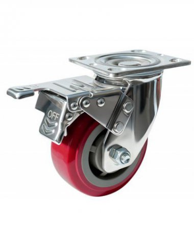 4" Roulette lourde multi-matériaux